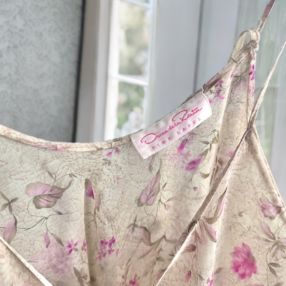 Oscar de la Renta Floral Slip Dress - Picture 6 of 7